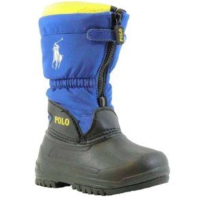 Polo Ralph Lauren Toddler AVALANCHE ZIP Winter Rain Boots 992395 Blue 6 $55